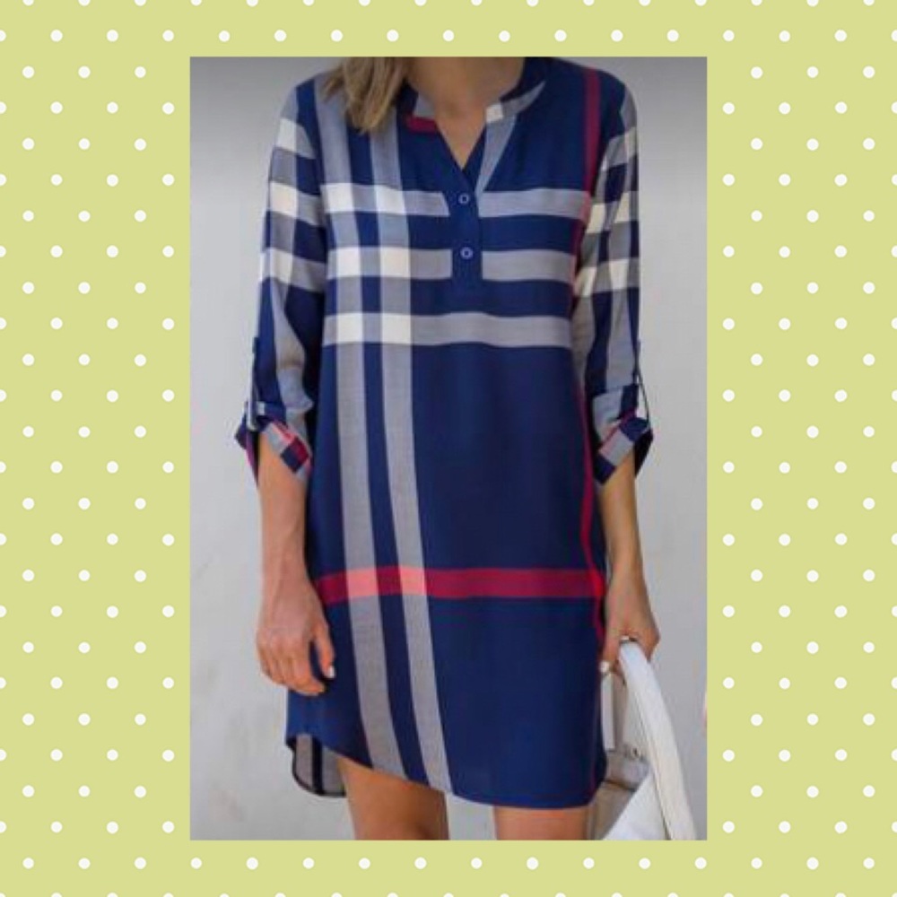 Plaid Shirt Dress